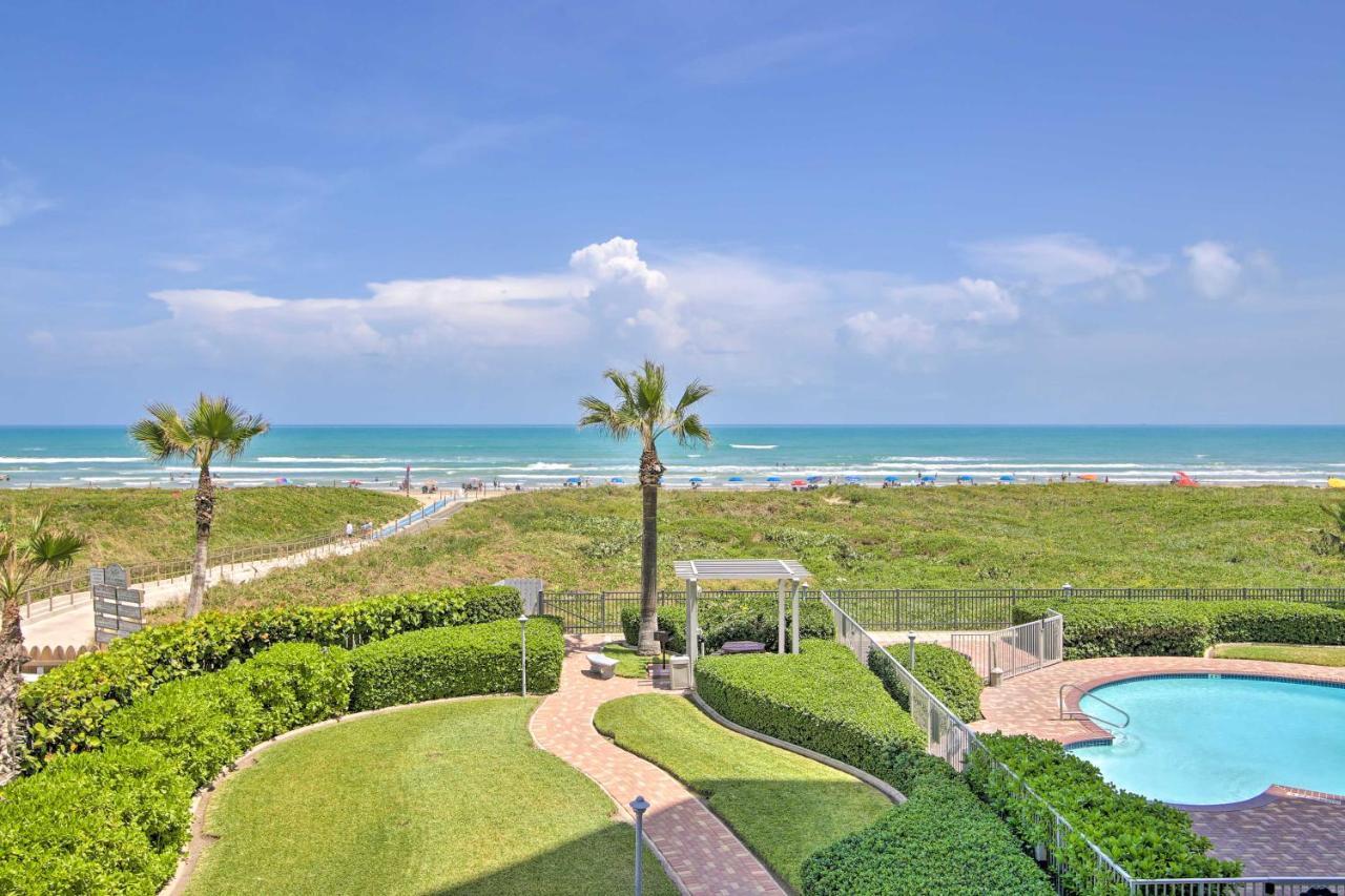 Sunny Oceanfront Condo On South Padre Island Beach Esterno foto