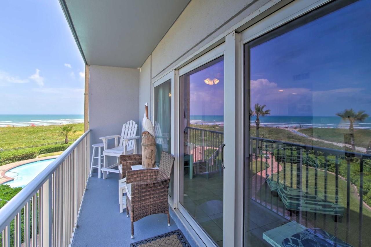 Sunny Oceanfront Condo On South Padre Island Beach Esterno foto